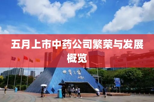 五月上市中藥公司繁榮與發(fā)展概覽